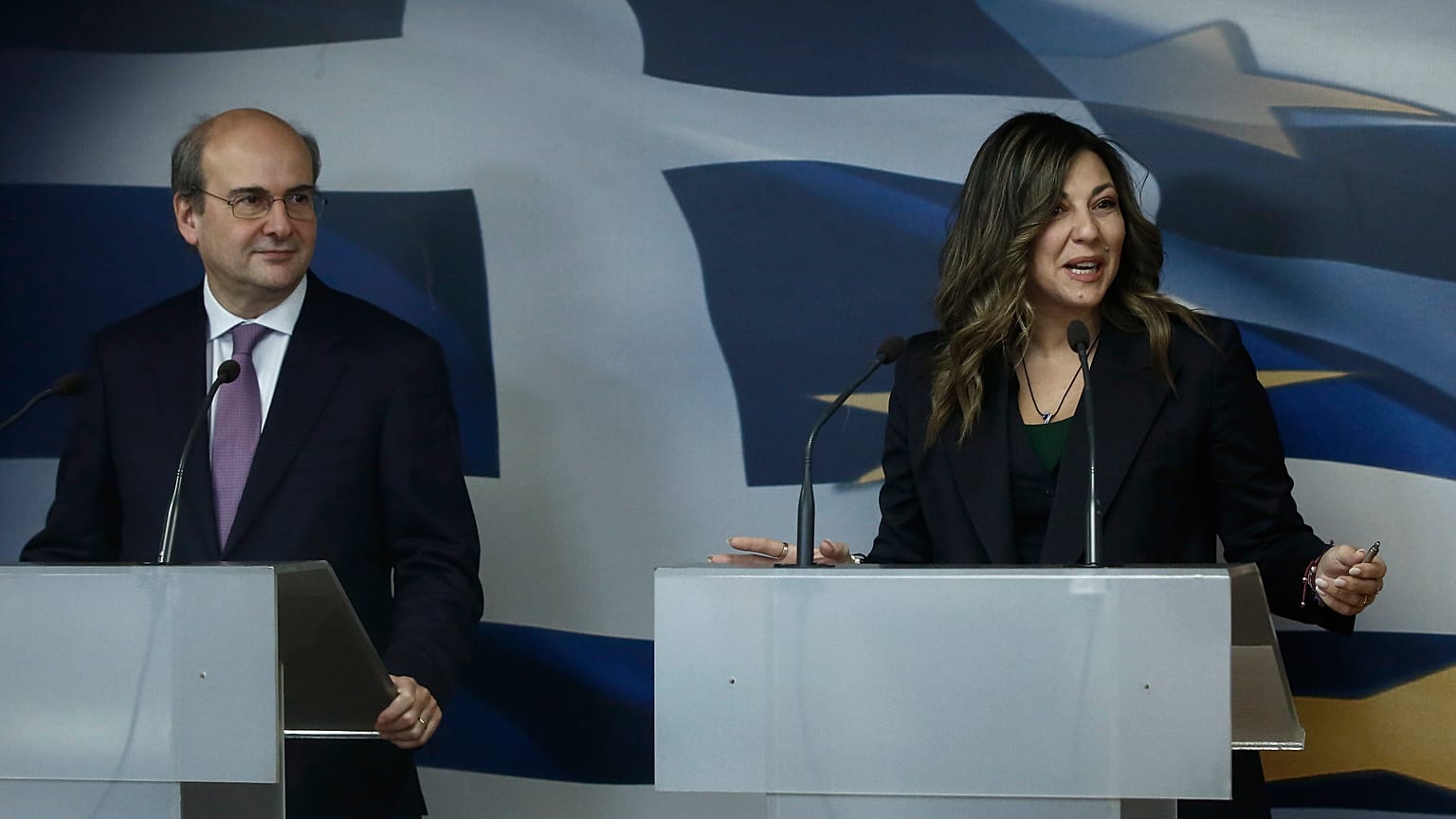 Κωστής Χατζηδάκης και Σοφία Ζαχαράκη