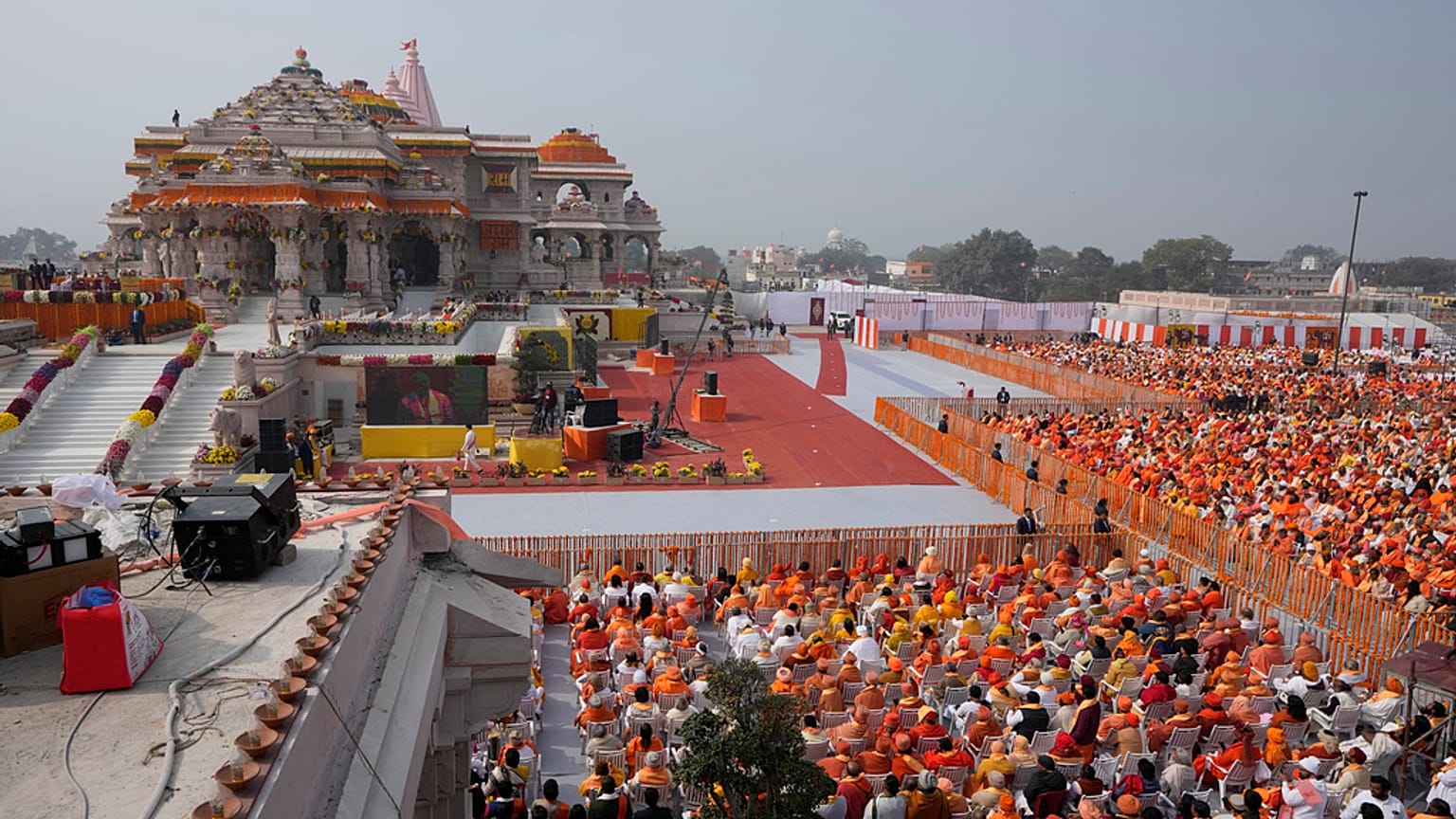  Hindu-Tempel in der nordindischen Stadt Ayodhya