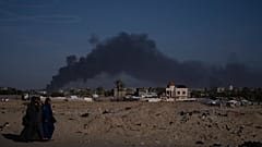 Khan Younès vu de Rafah le 22 janvier 2024