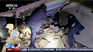 Das Erdbeben zerstörte Dutzende Gebäude im Nordwesten Chinas