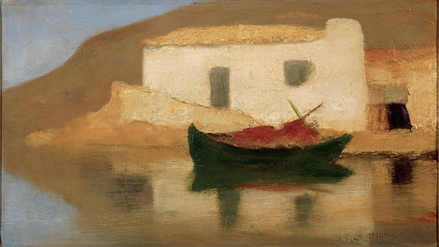 Το σπίτι που ονειρεύεται, π.1929-1931, λάδι σε χαρτόνι, 40 x 69 εκ, Ιδιωτική Συλλογή