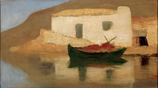 Το σπίτι που ονειρεύεται, π.1929-1931, λάδι σε χαρτόνι, 40 x 69 εκ, Ιδιωτική Συλλογή