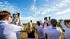 Ein Raketenstart - auch aus der Entfernung ein spektakulärer Moment