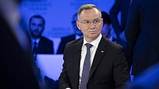 Poland's President Andrzej Duda attends the 54th annual meeting of the World Economic Forum, WEF, in Davos, Switzerland, Wednesday, January 17, 2024.