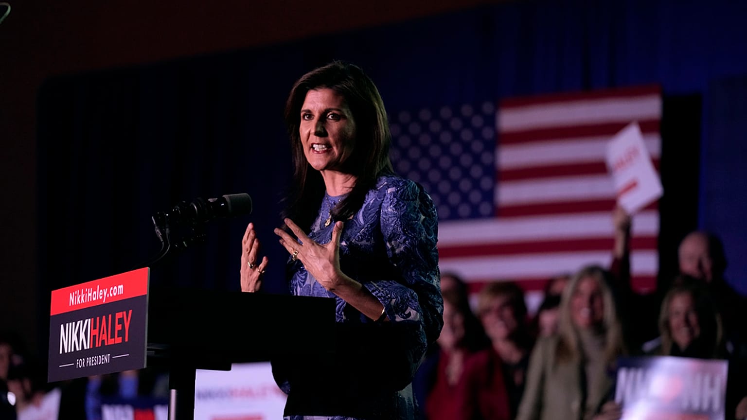 La candidata repubblicana Nikki Haley 