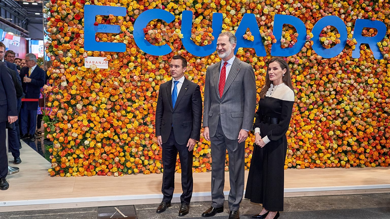 Los Reyes de España inauguran Fitur junto al presidente de Ecuador, Daniel Noboa