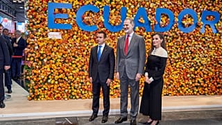 Los Reyes de España inauguran Fitur junto al presidente de Ecuador, Daniel Noboa