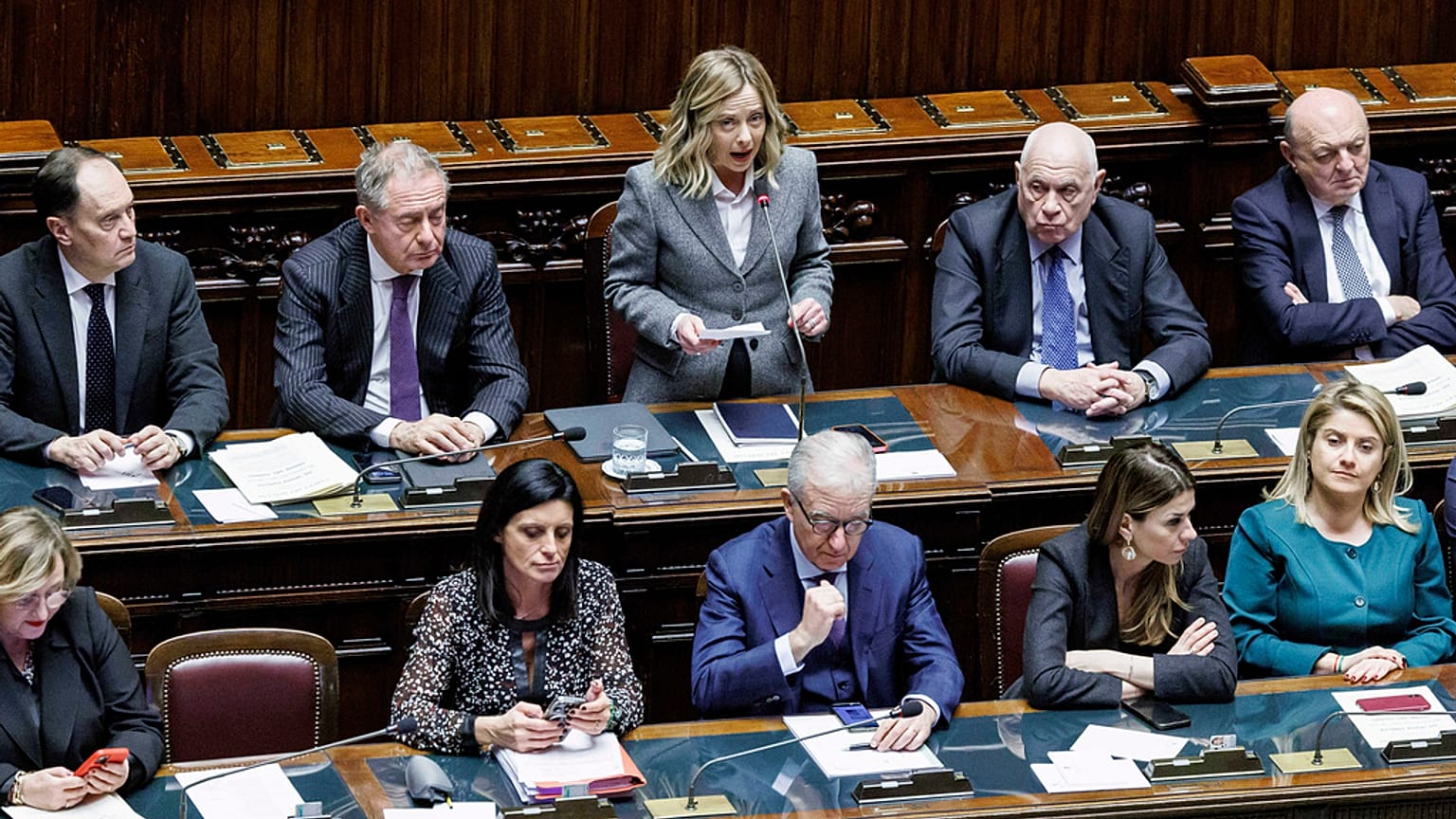 Η Τζόρτζια Μελόνι στη Βουλή