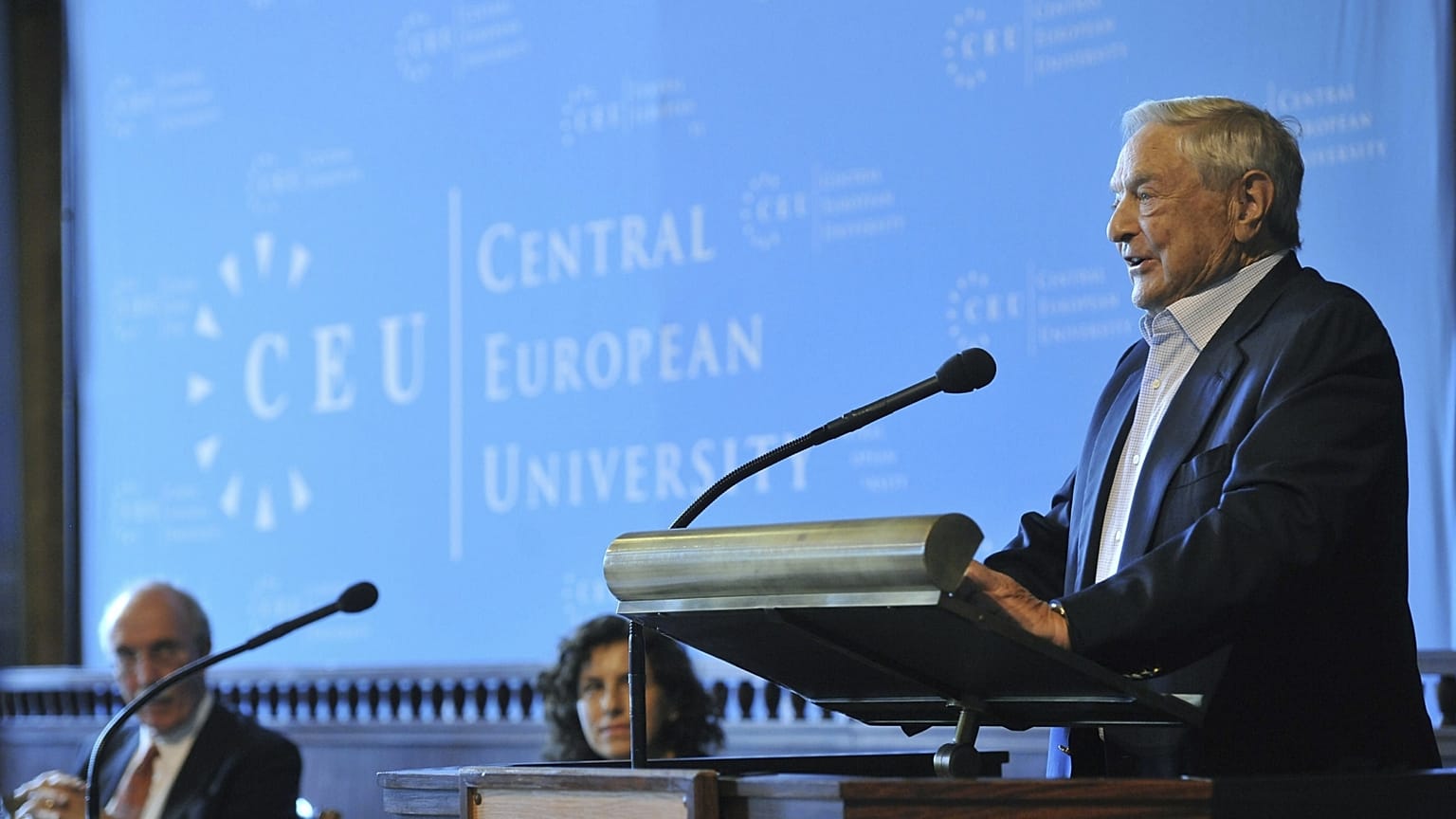 2012-es felvétel: Soros György a CEU budapesti rendezvényén