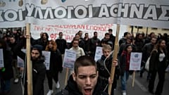 Στιγμιότυπο από το πανεκπαιδευτικό συλλαλητήριο