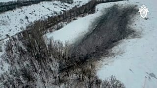 Ο τόπος της συντριβής του Ιλιούσιν-76