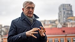 Grandi en su visita a Ucrania.
