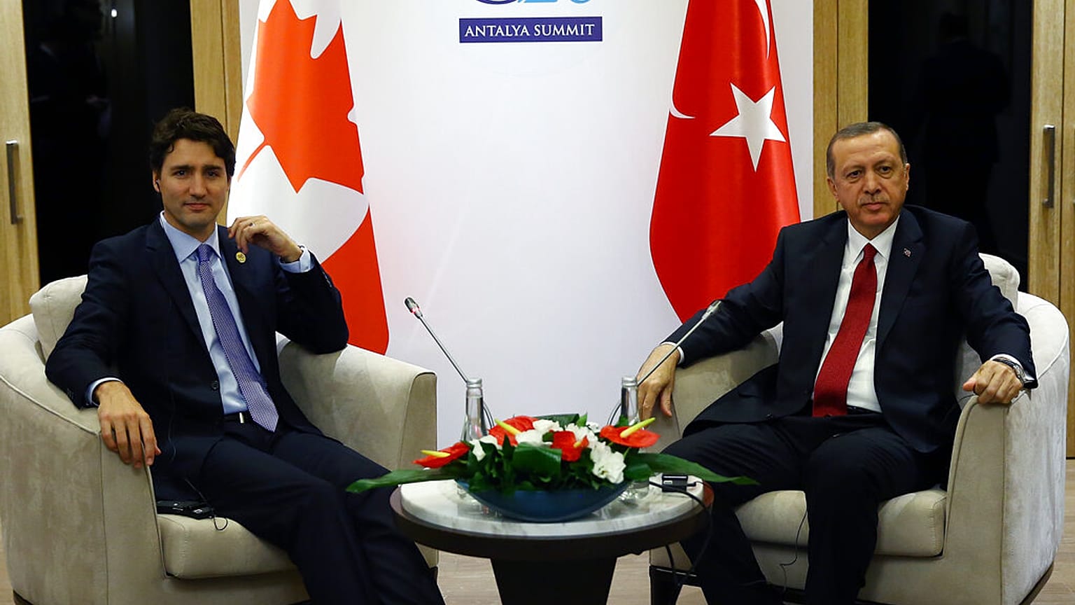 Cumhurbaşkanı Erdoğan ile Kanada Başbakanı Trudeau (arşiv)