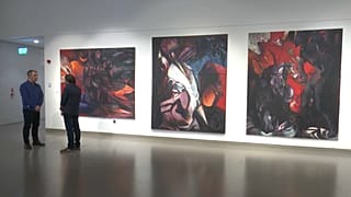 La exposición de las obras de Hero Kanakakis en la Biblioteca Nacional de Grecia, enero de 2024
