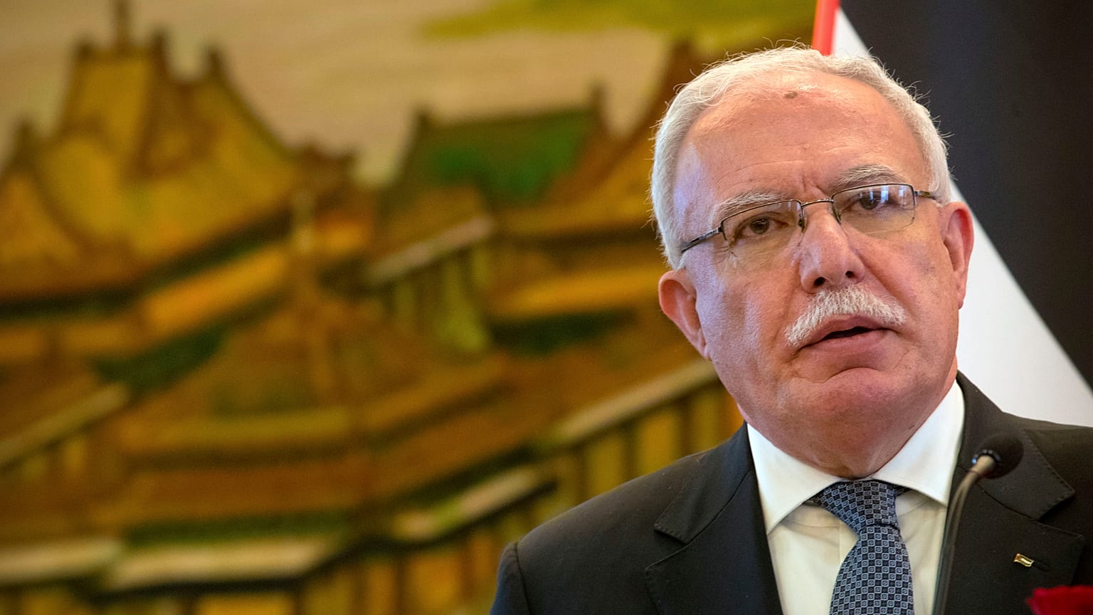 وزير الخارجية الفلسطيني رياض المالكي 