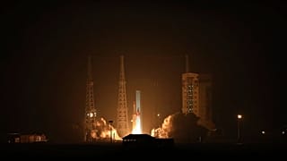 Lanzamiento de un satélite en Irán.