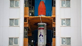 This photo released by the Iranian Defense Ministry on Sunday, Jan. 28, 2024, claims to show Simorgh, or "Phoenix," satellite carrier before being launched