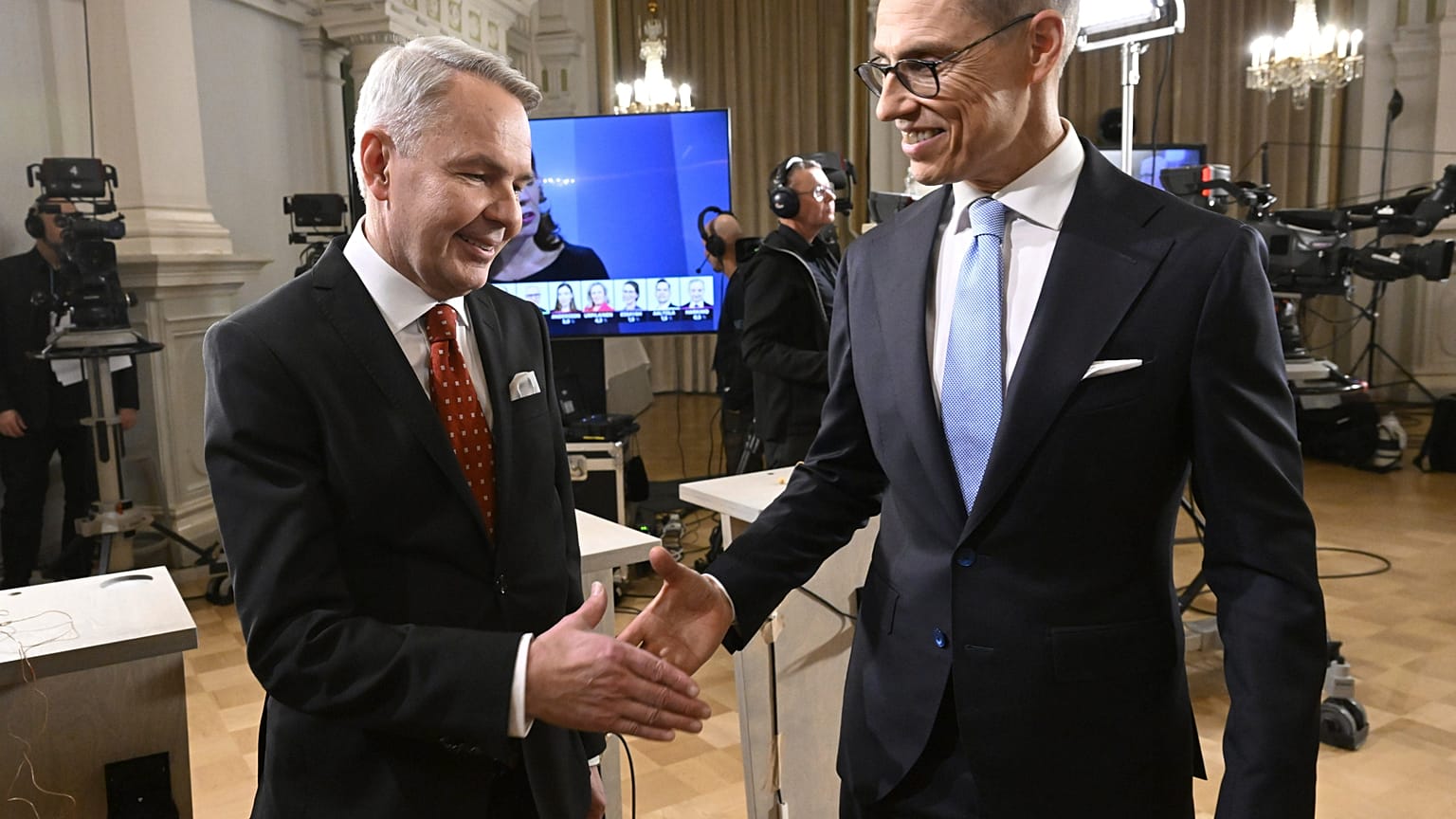 Spitzenkandidaten Alexander Stubb und Pekka Haavisto