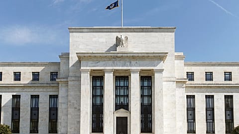 The U.S. Federal Reserve Bank Building, home to the Board of Governors of the Federal Reserve System, is seen in Washington, Friday, April 25, 2014. 