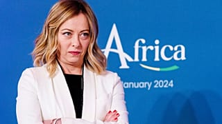 La presidente del consiglio italiano Giorgia Meloni al summit Italia-Africa