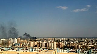 صورة أرشيفية لقصف على دمشق