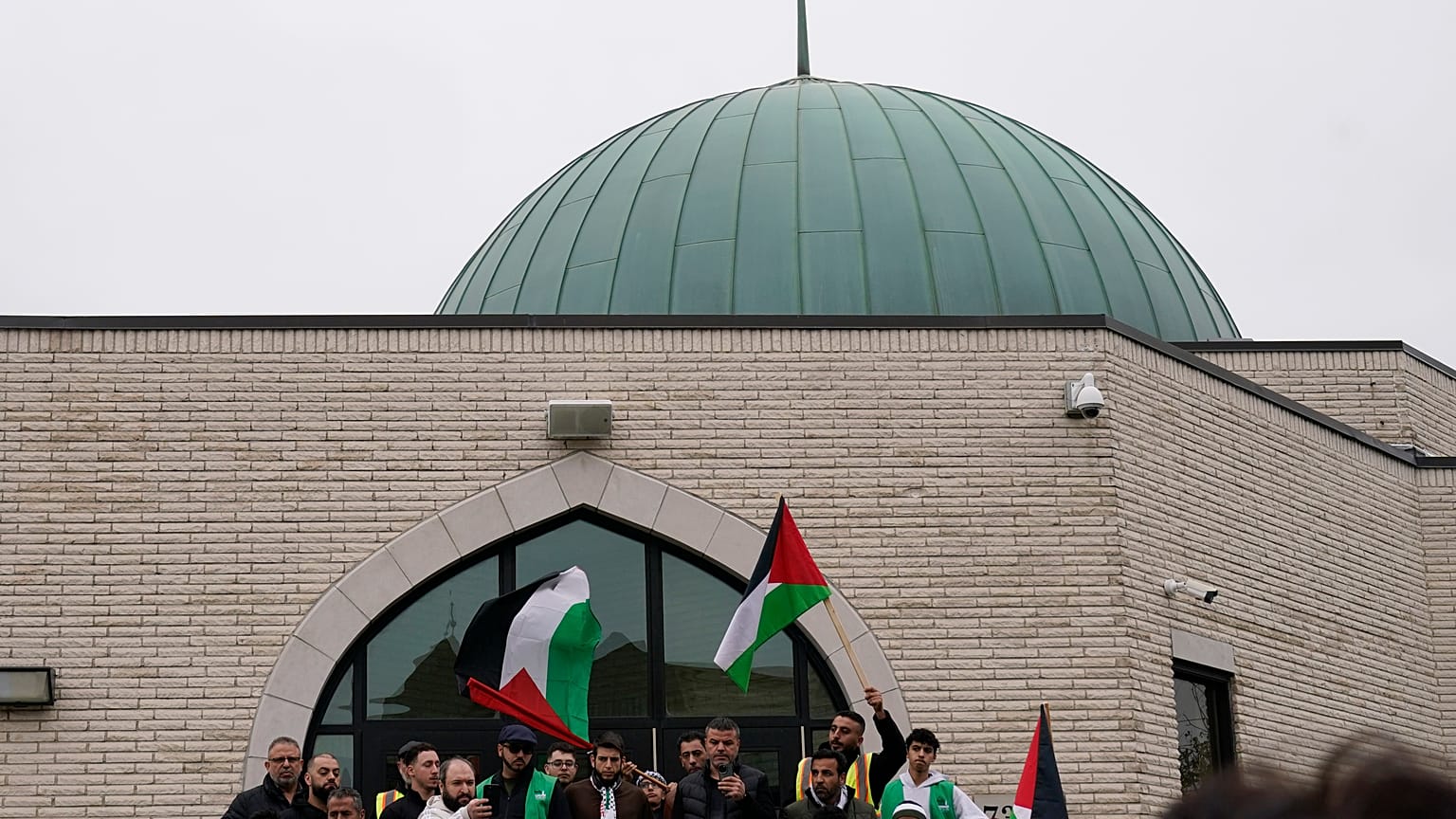 تأبين الطفل الفلسطيني وديع الفيومي إثر مقتله طعناً في إلينوي