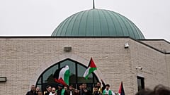 تأبين الطفل الفلسطيني وديع الفيومي إثر مقتله طعناً في إلينوي