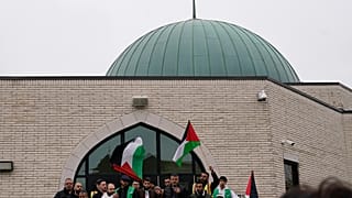 تأبين الطفل الفلسطيني وديع الفيومي إثر مقتله طعناً في إلينوي