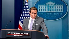 El portavoz del Consejo de Seguridad Nacional de la Casa Blanca, John Kirby, ofrece declaraciones a la prensa el lunes 29 de enero en la Casa Blanca, en Washington