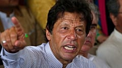 El entonces líder de la oposición paquistaní, Imran Khan, en Islamabad, Pakistán, el viernes 28 de julio de 2017.
