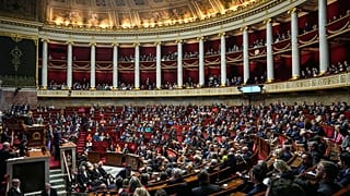Sesión de la Asamblea Nacional francesa en París el martes 30 de enero de 2024