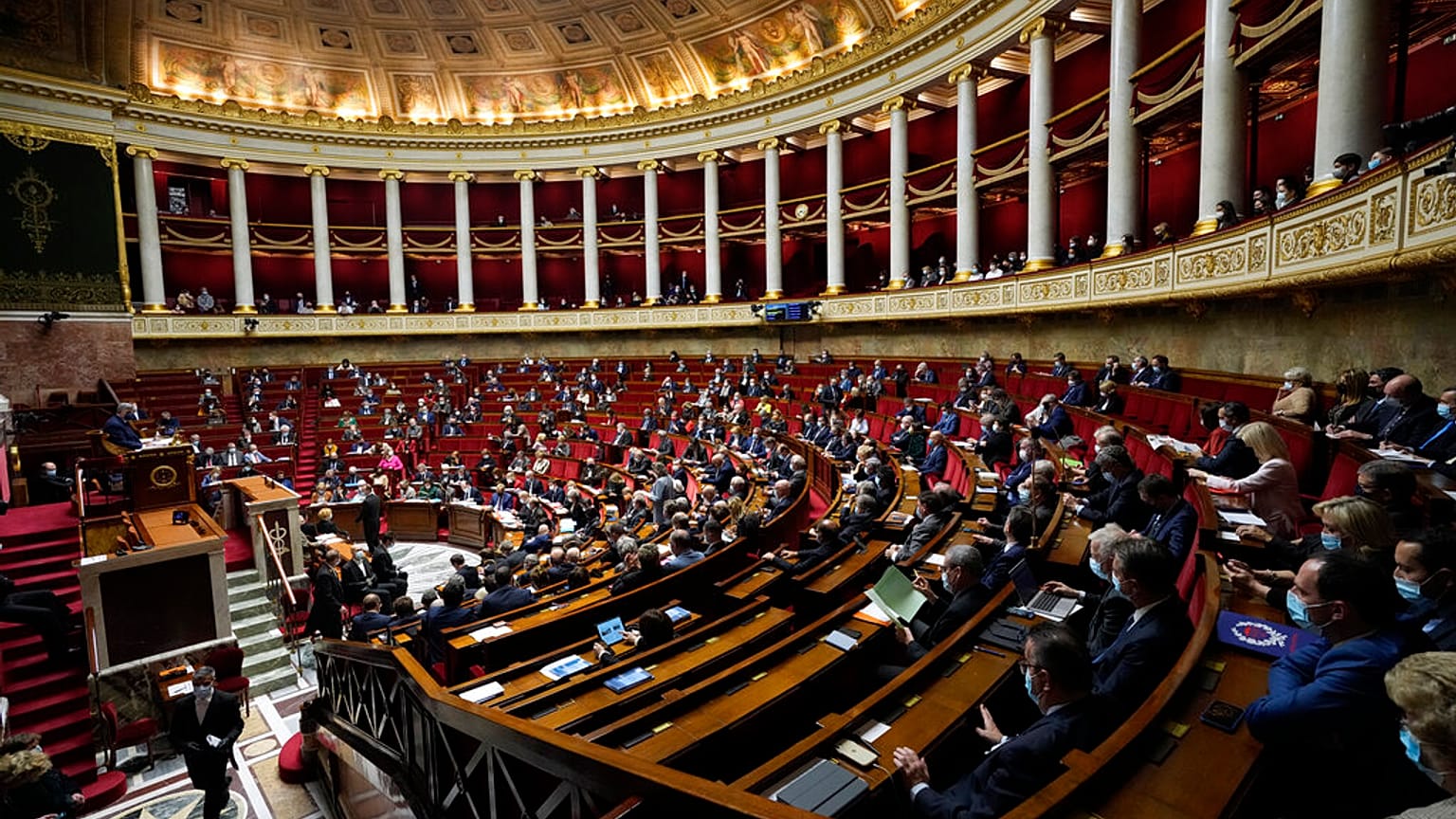 L'Assemblée nationale, Paris le 4 janvier 2022.