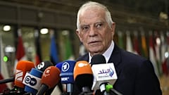 European Union foreign policy chief Josep Borrell at a meeting of EU foreign ministers at the European Council building in Brussels, Jan. 22, 2024.