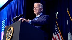Präsident Joe Biden spricht beim South Carolinas First in the Nation Dinner in Columbia, 27. Januar 2024.