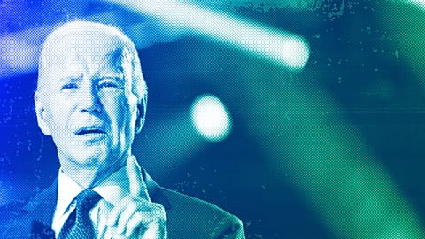 President Joe Biden speaks at a campaign event in North Las Vegas, Februarry 2024