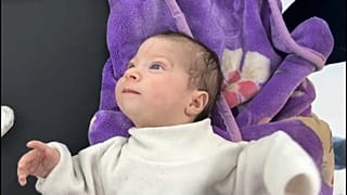 طفل رضيع فلسطيني في رفح - قطاع غزة. كانون الثاني/يناير 2024