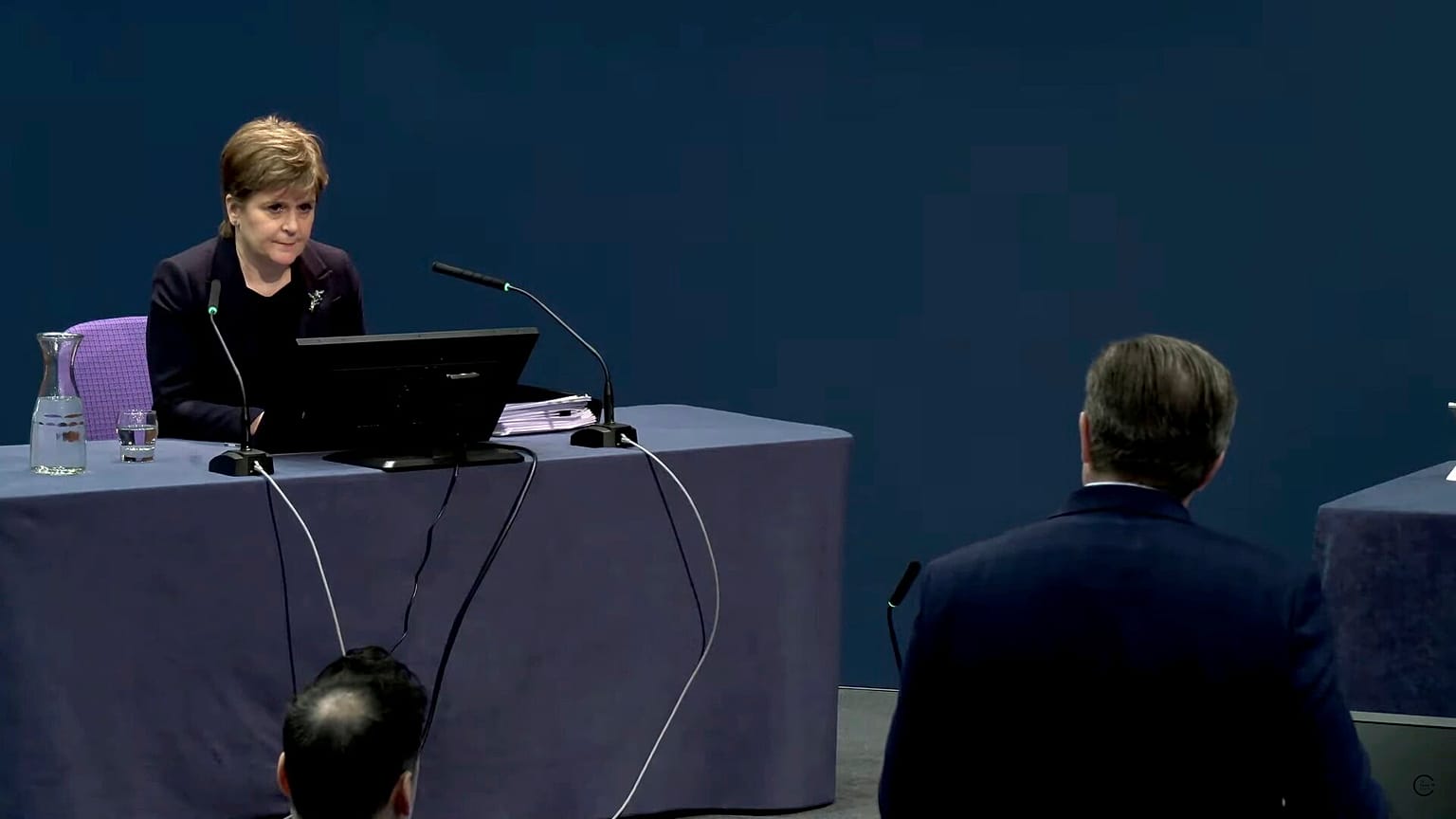 Nicola Sturgeon gives evidence to the UK Covid-19 Inquiry hearing at the Edinburgh International Conference Centre.