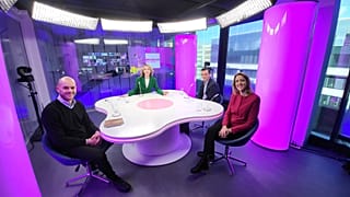 Méabh Mc Mahon con Enrico Somaglia, Cristina Maestre y Fabrizio Rossi