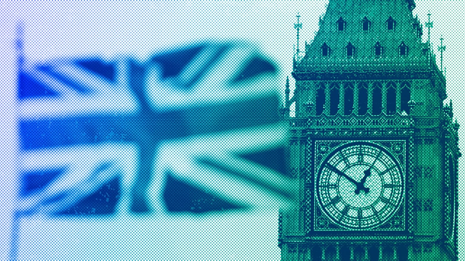 British Union flag waves in front of the Elizabeth Tower at Houses of Parliament containing the bell know as "Big Ben" in central London, March 2017
