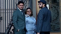 Dani Alves devant le tribunal de Barcelone, lundi 5 février 2024.
