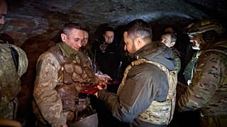 Зеленский с военными в Запорожской области 4 февраля