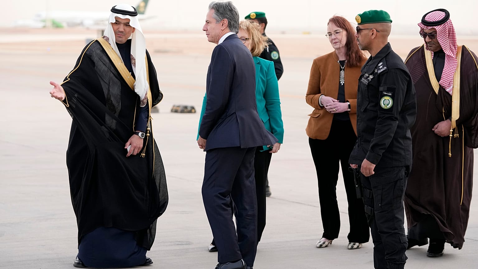 بلينكن يصل غلى الرياض. 2024/02/05
