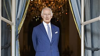 Undated handout photo provided by Buckingham Palace of King Charles III during the state tour of France in September 2023. 