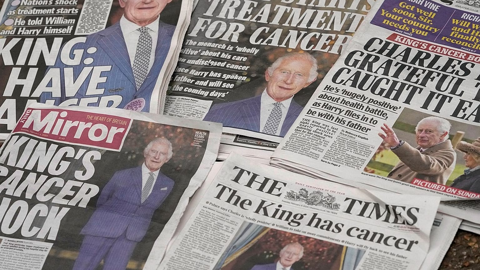 Portadas de diarios británicos del 6 de febrero