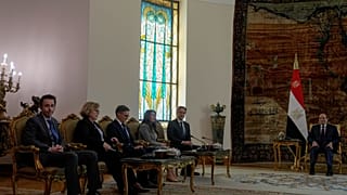 الرئيس المصري يستقبل وزير الخارجية الأمريكي