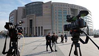 İstanbul Avrupa Yakası'nda bulunan Çağlayan Adliyesi'nin dış cepheden bir görünümü, 8 Ocak 2018