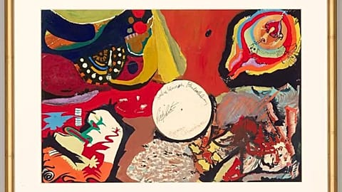 The Beatles' 1966 painting, "Images of a Woman," which sold for more than €1.5 million