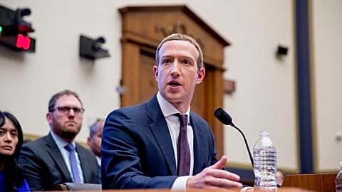 Facebook CEO Mark Zuckerberg testifies before a House Financial Services Committee hearing on Capitol Hill in Washington