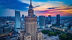 Warsaw has a unique skyline.