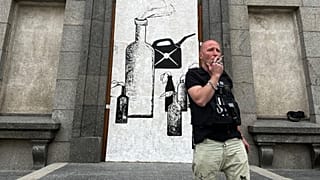 Ukrainian artist documents a year of war with 364 paintings inspired by daily life in Kharkiv